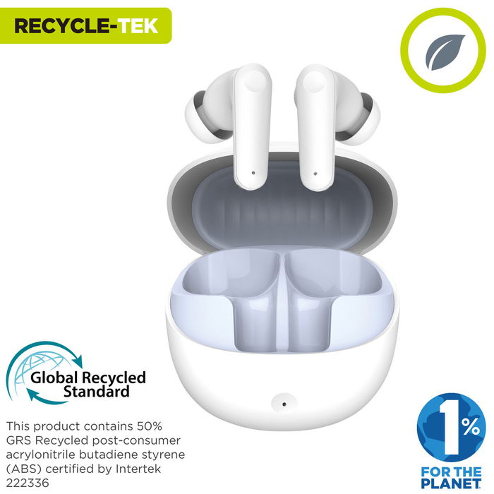 Écouteurs in Ear Bluetooth Muvit for Change Blanc