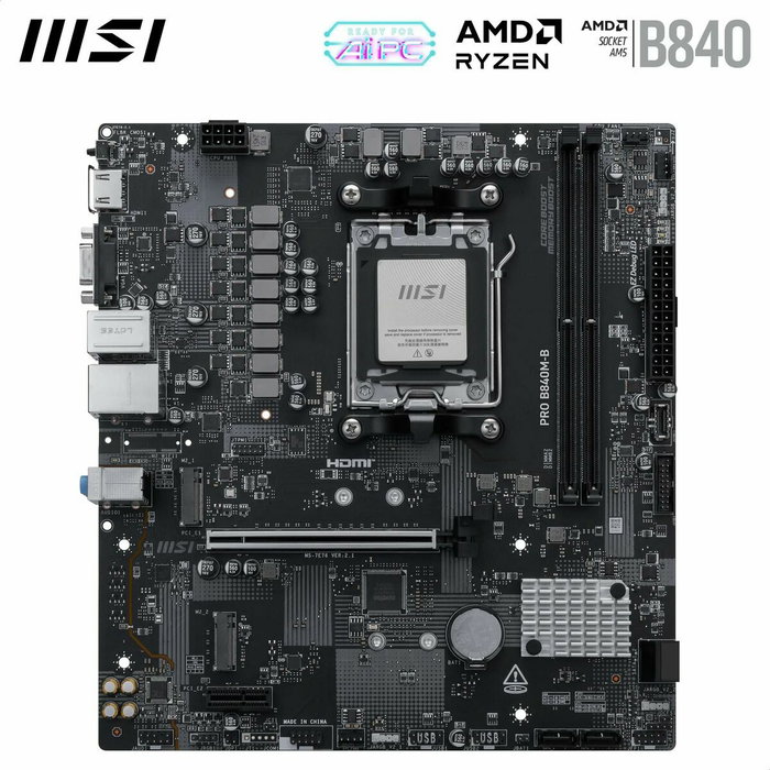 Carte Mère MSI PRO B840M-B AMD AM5 AMD Carte Mère MSI PRO B840M-B AMD AM5 AMD