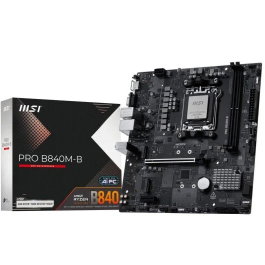 MSI Plaque Base AM5 PRO B840-M B micro-ATX Socket AM5 Chipset AMD B840 DDR5 Compatible Ryzen 7000/8000/9000