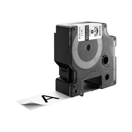 Dymo Rhino Vinyl Couleur Blanc et Noir 1805430, Ruban d'étiquetage