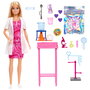 MATTEL Barbie Muñeca Cientifica, Poupée Barbie Scientifique avec Blouse et Accessoires pour Expériences, pour Enfants de 3 Ans et Plus