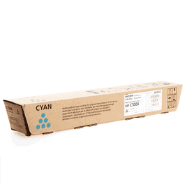 Ricoh Toner 842033 Cyan pour Imprimante MP C3000 - Cartouche d'Encre