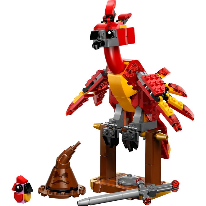 LEGO Harry Potter 76448 Fawkes : Fénix de Dumbledore - Figurine articulée avec accessoires - Set de construction - Jouet pour enfants dès 8 ans