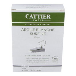Cattier Argile Blanche Superfine 200 g - Masques de beauté et cataplasmes pour peaux sèches