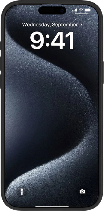 eSTUFF Coque iPhone 16 INFINITE RIGA Silicone - Noir