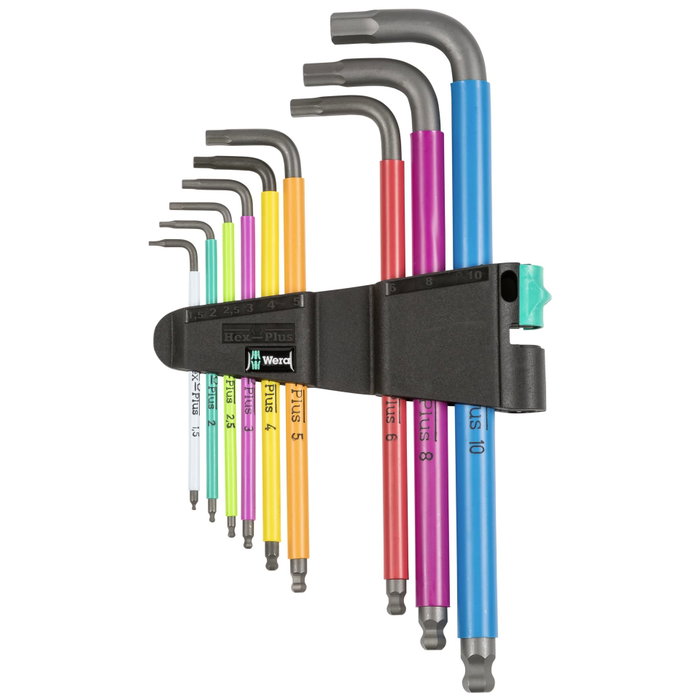 Wera 950 SPKL/9 SM N Multicolor Hex-Plus Jeu de clés hexagonales
