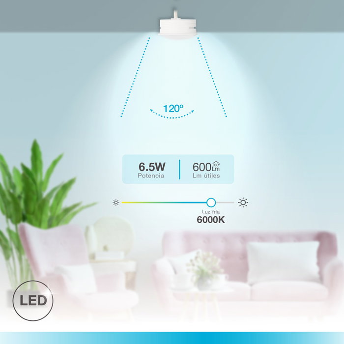 GSC Evolution Module LED plat série Andulo pour spots et anneaux encastrables 120º 6,5W 6000K GSC Evolution Module LED plat série Andulo pour spots et anneaux encastrables 120º 6,5W 6000K