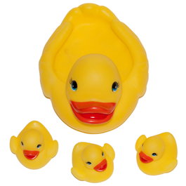 Tom et Zoe Lot de 4 Animaux de Bain avec Barque