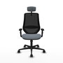 Piqueras y Crespo Chaise de Bureau Mardos avec mécanisme synchrone, Gris et Noir