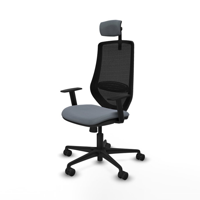 Piqueras y Crespo Chaise de Bureau Mardos avec mécanisme synchrone, Gris et Noir