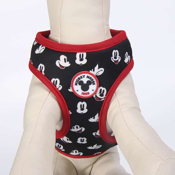 Cerdá Arnés T2XS Harnais pour Chien Mickey, Taille XS/S, Noir
