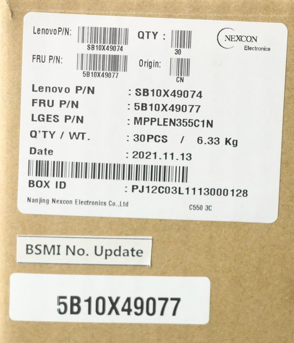 Lenovo Batterie Li-ion L19L3PD6 52.5Wh 11.55V 3 cellules compatible IdeaPad Flex 5-14IIL05 et Flex 5-15IIL05