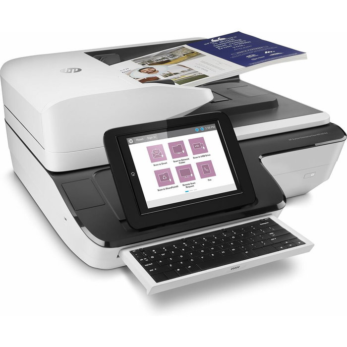 HP Scanner de document Scanjet Enterprise Flow N9120 fn2 avec disque dur de 500 Go et numérisation vers le cloud HP OXP