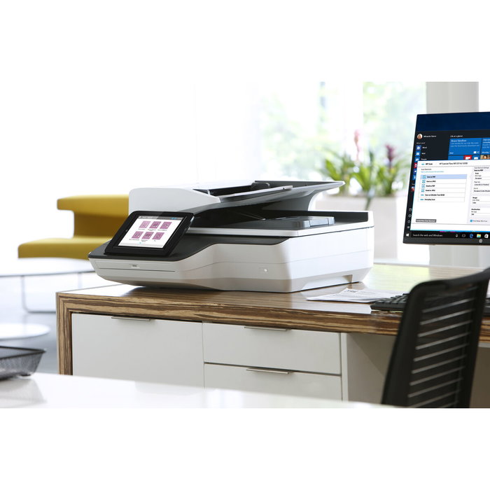HP Scanner de document Scanjet Enterprise Flow N9120 fn2 avec disque dur de 500 Go et numérisation vers le cloud HP OXP