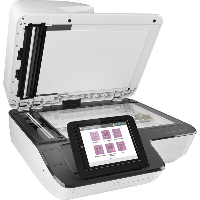 HP Scanner de document Scanjet Enterprise Flow N9120 fn2 avec disque dur de 500 Go et numérisation vers le cloud HP OXP