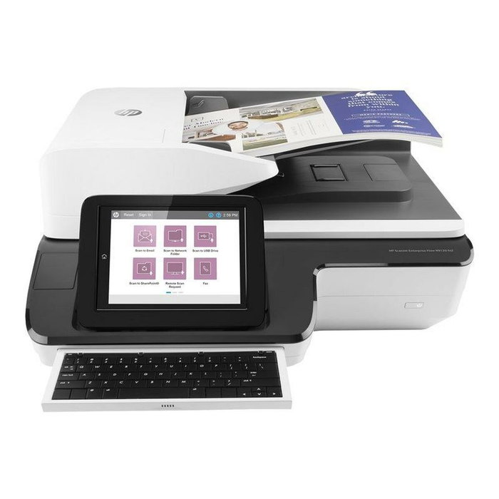 HP Scanner de document Scanjet Enterprise Flow N9120 fn2 avec disque dur de 500 Go et numérisation vers le cloud HP OXP