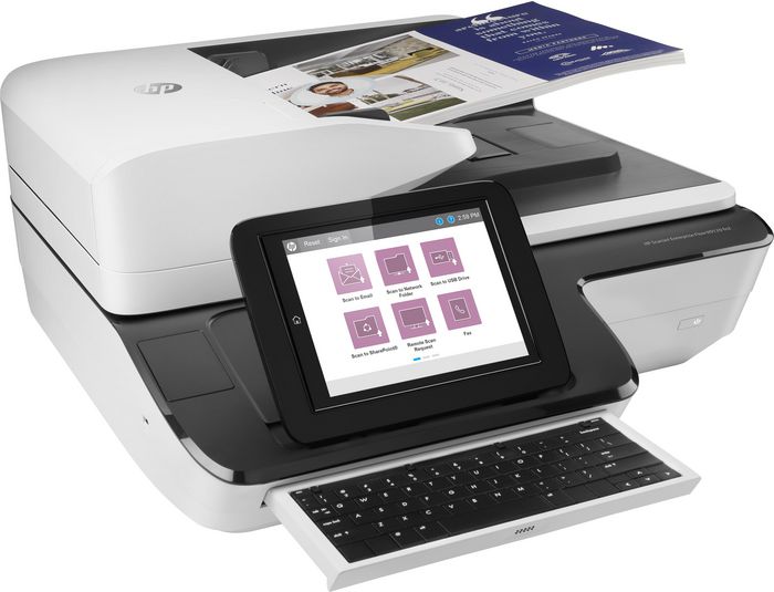 HP Scanner de document Scanjet Enterprise Flow N9120 fn2 avec disque dur de 500 Go et numérisation vers le cloud HP OXP
