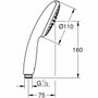 Grohe Vitalio Start 110 27940001 Pommeau de douche Jet Pluie Chromé