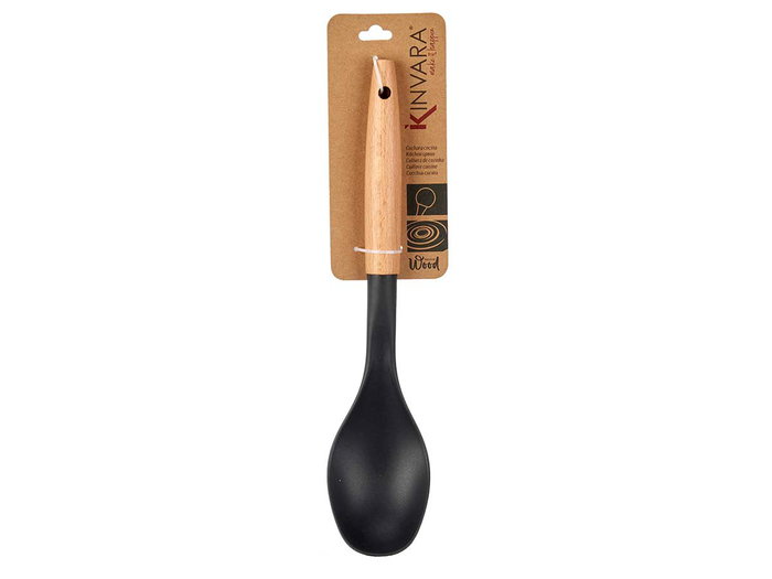 Kinvara Cuillère de cuisine avec manche en bois 33,5 x 33,5 x 3,5 cm Naturel et Noir (Set de 12) Kinvara Cuillère de cuisine avec manche en bois 33,5 x 33,5 x 3,5 cm Naturel et Noir (Set de 12)