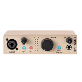 ARTURIA Minifuse 1 Champagne - Interface audio USB-C 2 entrées/2 sorties avec préampli micro, phantom 48V, logiciels inclus, édition limitée