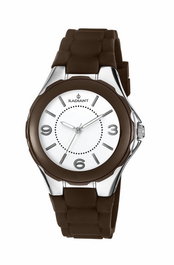 Radiant RA163609 - Montre analogique femme marron et argentée