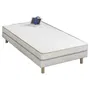 Matelas mousse DEKO DREAM Huopa 90 x 190 cm - Confort ferme - Mousse polyuréthane 5 zones 30kg/m3 - Épaisseur 10 cm - Coutil polyester - Garantie 5 ans
