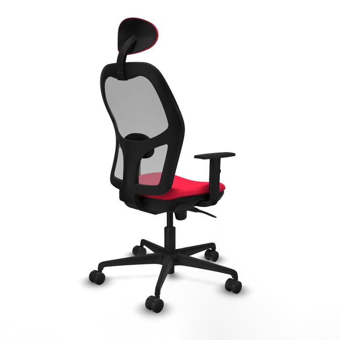 Piqueras y Crespo Chaise de Bureau Jorquera, Rouge et Gris