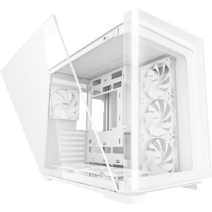 Sama V60 Boîtier PC Cube Blanc ATX
