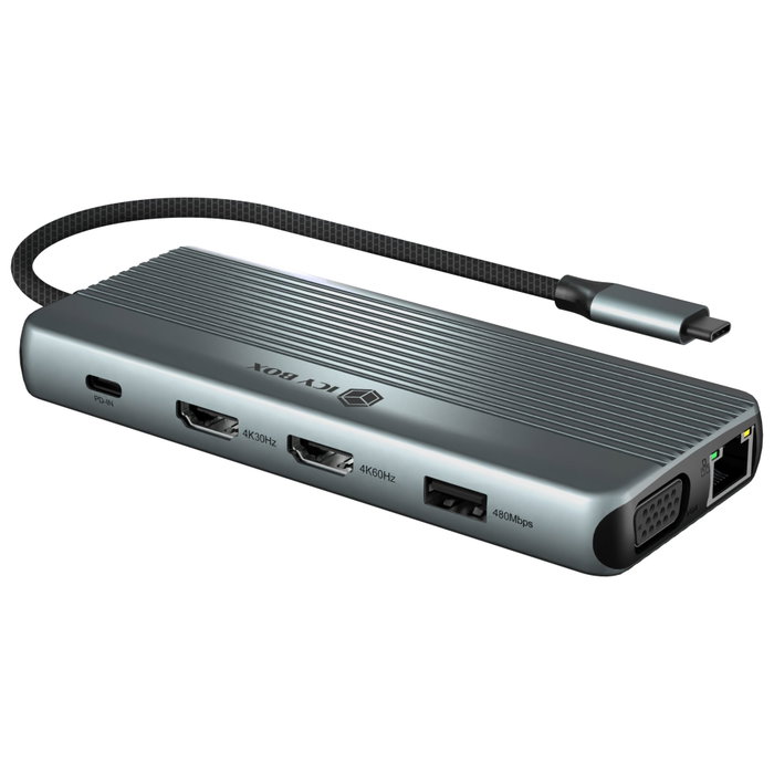 Icy ICY BOX IB-DK4062-CPD Multi Dockingstation 12-en-1 Icy ICY BOX IB-DK4062-CPD Multi Dockingstation 12-en-1