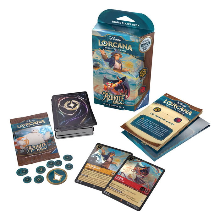 Ravensburger Disney Lorcana TCG Azurite Jeu de Cartes à Collectionner - Deck de Début - Édition Anglaise