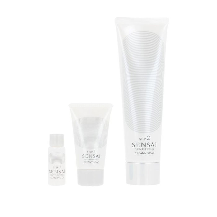 Sensai Coffret Savon Crémeux Purifiant Soyeux Étui Limité (3 pièces)