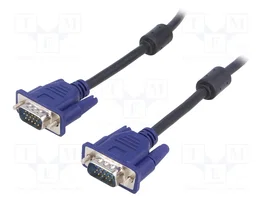 AKYGA Câble VGA D-Sub 15pin HD, 5m, noir