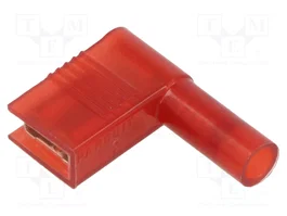 PANDUIT Connecteur plat femelle rouge isolée 6,3mm