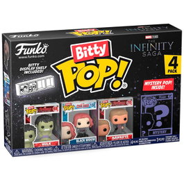 FUNKO Blister 4 figurines Bitty POP Marvel The Infinity Saga Hulk