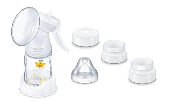 Beurer BY-15 Tire-Lait Manuel 100 % Sans BPA avec Coussinet en Silicone Confortable pour un Allaitement Facilité