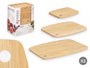 Kinvara Set de 3 planches à découper en bambou 37x3,5x28 cm (Set de 12)