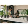 Elho Lot de 3 pots de fleurs ronds The Coffee Collection - Espresso Brun