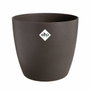 Elho Lot de 3 pots de fleurs ronds The Coffee Collection - Espresso Brun