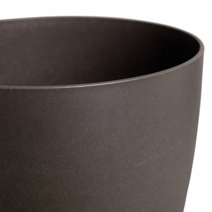Elho Lot de 3 pots de fleurs ronds The Coffee Collection - Espresso Brun
