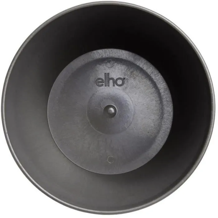 Elho The Coffee Collection - Lot de 3 pots de fleurs ronds en marc de café recyclé - Couleur espresso - Ø14xH12,6cm, Ø16xH14,7cm, Ø18xH16,8cm - 7 litres