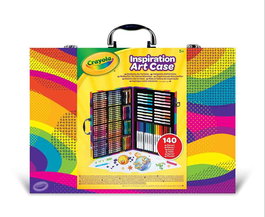Crayola Mallette artiste arc-enfant Arc-en-ciel 140 pièces 9, plastique, 9,5x4x28 cm
