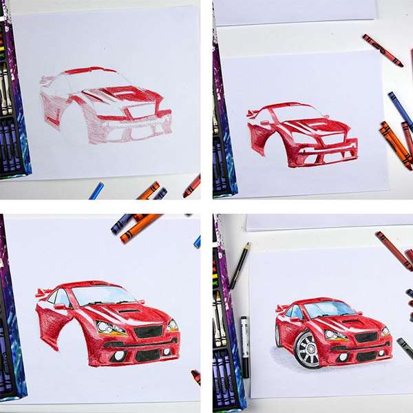 Crayola Mallette artiste arc-enfant Arc-en-ciel 140 pièces 9, plastique, 9,5x4x28 cm