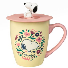ERIK Mug Premium avec couvercle Snoopy Peanuts 350 ml