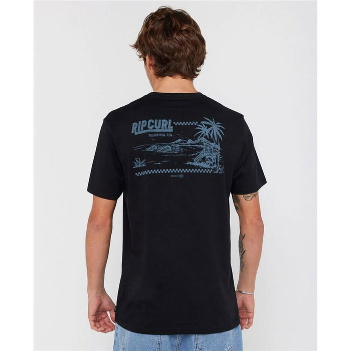 T-shirt à manches courtes homme Rip Curl Sportline FB Tee Noir 12 ans