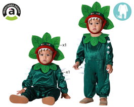Atosa Déguisement Plante Carnivore Verte et Rouge avec Capuche pour Bébé Unisexe