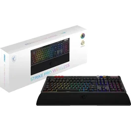 MSI STRIKE PRO Wireless - Clavier gamer sans fil RGB Noir - Kailh Midnight Pro Silent