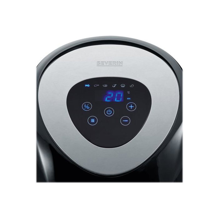 Severin Airfryer (2430) - Friteuse sans huile en acier inoxydable, noir