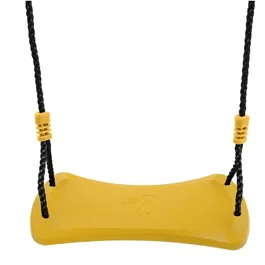 TP TOYS TP CLASSIQUE - Balançoire enfant dès 3 ans en plastique rotomoulé moutarde - Corde nylon - Pour portique H 190-250 cm
