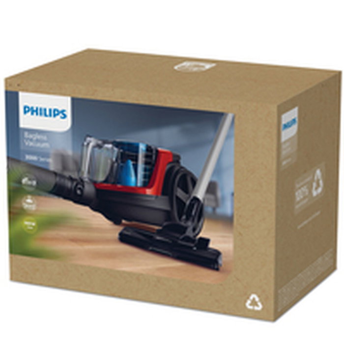 Philips Aspirateur Série 3000 PowerPro Compact FC9330/09, Rouge