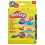 Play-Doh Pack de 12 pots L'Imagination en fête, pâte à modeler 28 g avec autocollants, loisirs créatifs pour enfants dès 2 ans, cadeau